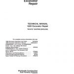 John Deere 120D Excavator Technical Manual