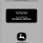John Deere X110, X120, X140 Tractors Technical Manual