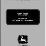John Deere X495, X595 Garden Tractors Technical Manual
