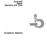 John Deere 70 Excavator Repair, Operation and Tests Technical Manual