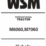 Kubota M6060, M7060 Tractor Workshop Service Manual