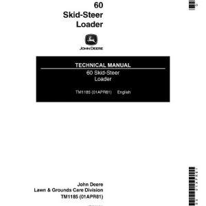 John Deere 60 Skid Steer Loader Technical Manual