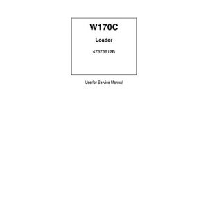 New Holland W170C Wheel Loader Service Manual