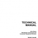 John Deere F735 Front Mower Technical Manual