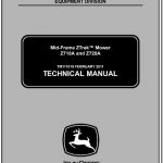 John Deere Z710A, Z720A Mid-Frame ZTrak Mower Technical Manual