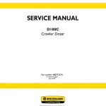 New Holland D180C Crawler dozer Service Manual PDF