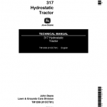 John Deere 317 Hydrostatic Tractor Technical Manual