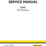 New Holland E18C Mini Excavator Service Manual