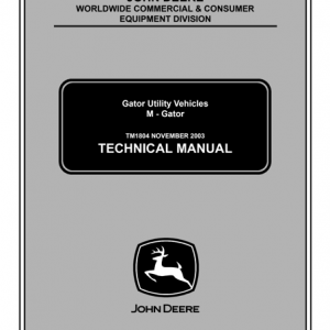 John Deere 4050, 4250, 4450, 4650, 4850 Tractors Technical Manual