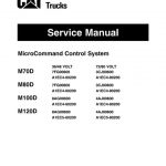 Caterpillar M70D, M80D, M100D, M120D Electric Forklift Truck Service Manual