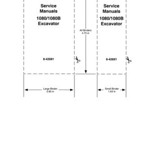Case 1080, 1080B Excavator Service Manual