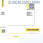 New Holland E265, E305 Tier3 Excavator Service Manual