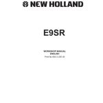 New Holland E9SR Excavator Service Manual