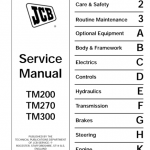 JCB TM200, TM270, TM300 Service Manual