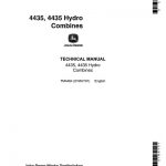 John Deere 4435, 4435 Hydro Combines Technical Manual