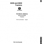 John Deere 8430, 8630 Tractors Technical Manual