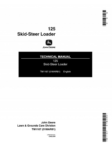 John Deere 125 Skid-Steer Loader Technical Manual