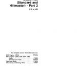 John Deere 2254, 2256, 2258, 2264, 2266 Combines Technical Manual