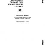 John Deere 7610, 7620 Knuckleboom Loaders Technical Manual