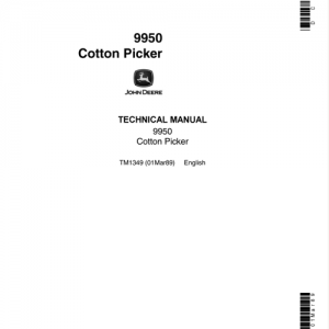 John Deere 9950 Cotton Picker Technical Manual