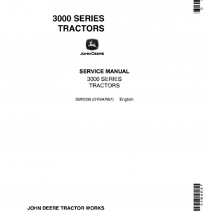 John Deere 3000 Series Tractors Service Manual