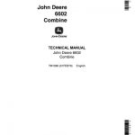 John Deere 6602 Combine Technical Manual