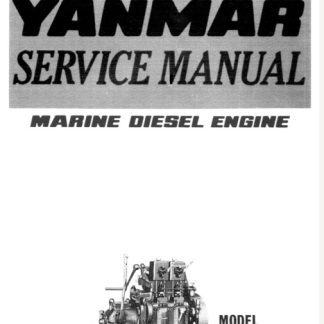 Yanmar Marine Diesel Engine 2T, 3T Service Manual