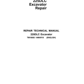 John Deere 225DLC Excavator Technical Manual