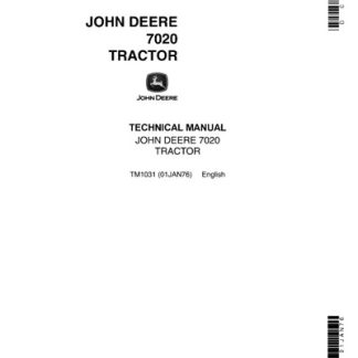 John Deere 7020 Tractor Technical Manual