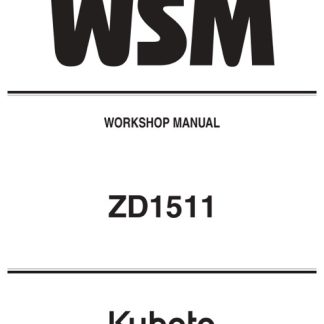 Kubota ZD1511 Workshop Manual