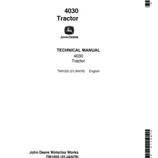 John Deere 4030 Tractor Technical Manual PDF