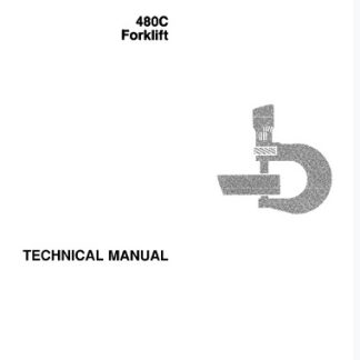 John Deere 480C Forklift Technical Manual