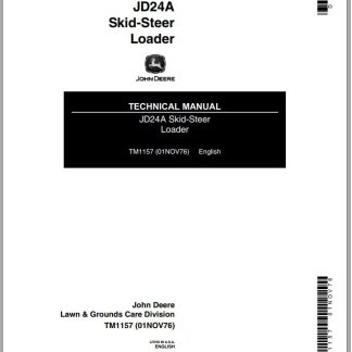 John Deere JD24A Skid-Steer Loader Technical Manual