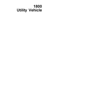 John Deere 1800 Utility Vehicle Technical Manual