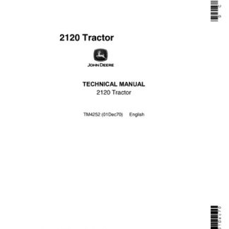John Deere 2120 Tractor Technical Manual