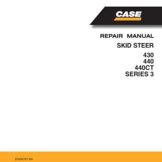 CASE 430 ,440 ,440CT Series 3 Skid Steer Service Manual