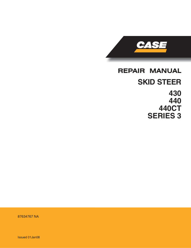 CASE 430 ,440 ,440CT Series 3 Skid Steer Service Manual