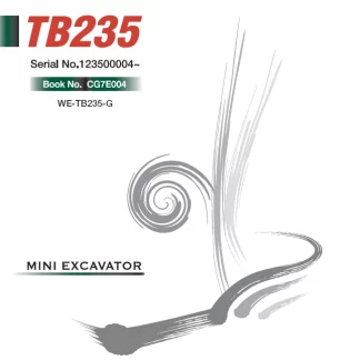 Takeuchi TB235 Mini Excavator Service Repair Manual