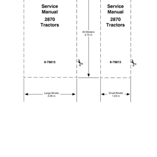 Case 2870 Tractor Service Repair Manual