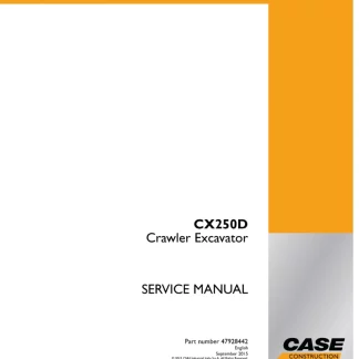 Case CX250D Crawler Excavator Service Manual