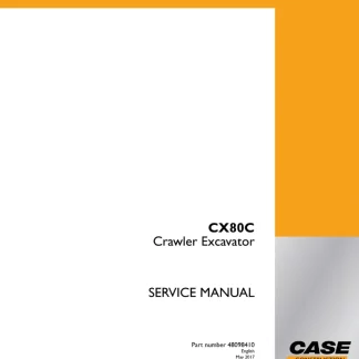 Case CX80C Crawler Excavator Service Manual