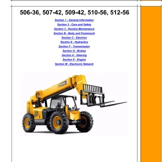 JCB 506-36, 507-42, 509-42, 510-56, 512-56 Service Manual