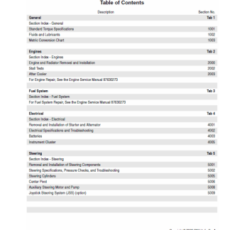 Case 521E Loader Service Manual