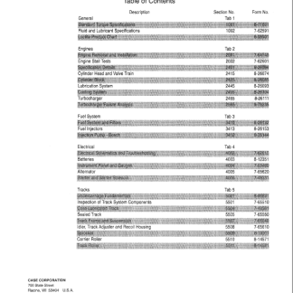 Case 1150G Crawler Dozer Service Manual