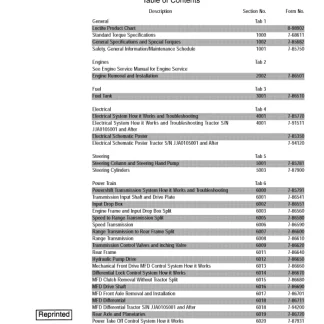 CASE IH MX180, MX200, MX220, MX240, MX270 Tractor Service Manual