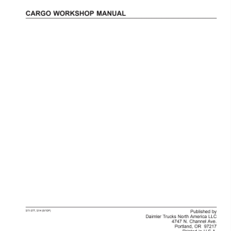 Freightliner Cargo Trucks Workshop Manual