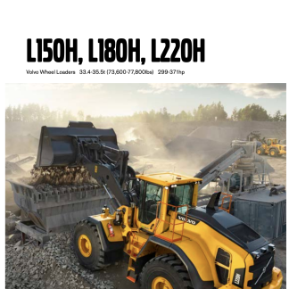 Volvo L150H ,L180H ,L220H Wheel Loader Service Manual