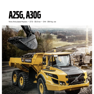 Volvo A25G, A30G Articulated Haulers Service Manual