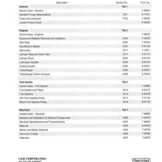 Case L Series (580L, 580 Super L, 590 Super L) Loader Backhoe Family Service Manual
