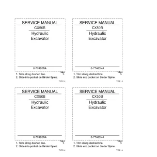CASE CX50B Hydraulic Excavator Service Manual